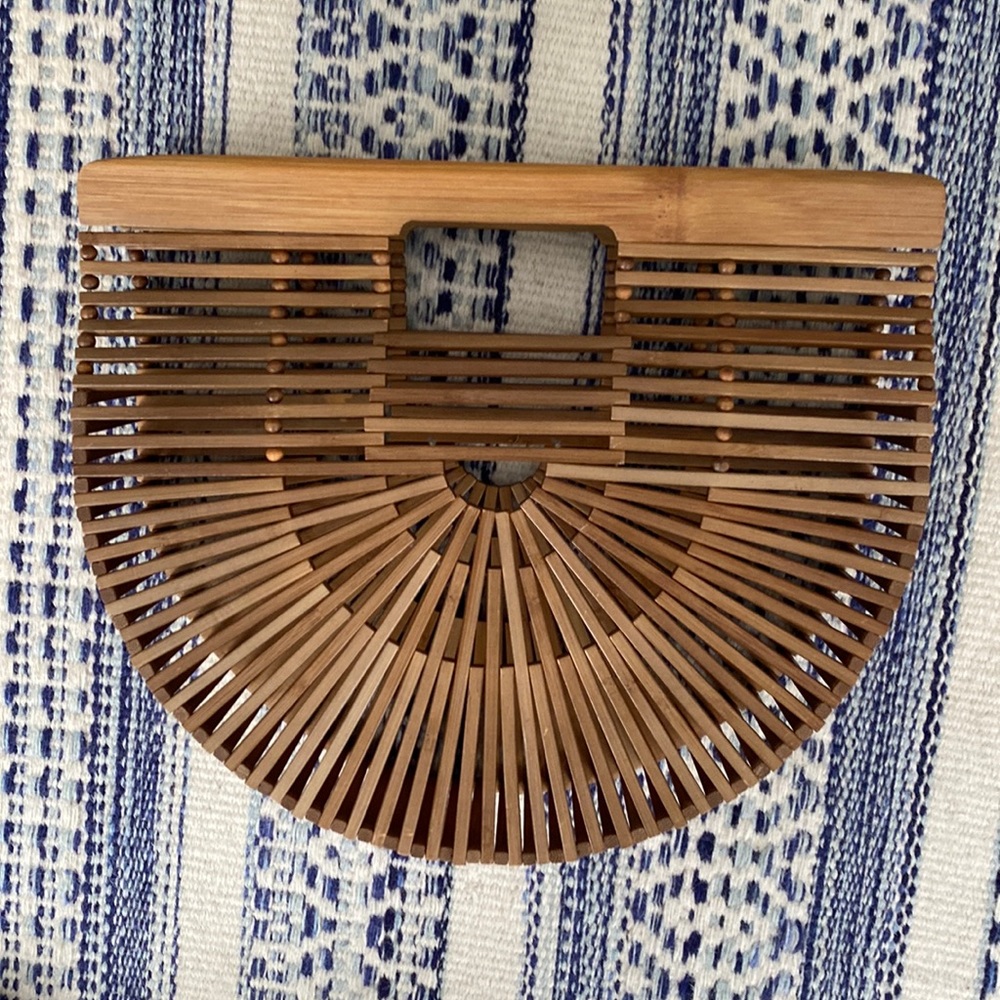 Cult Gaia Mini Ark Handbag- Natural